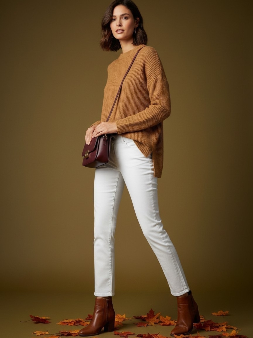 Jones New York Lexington White Cuffed Capri Jeans Size 10